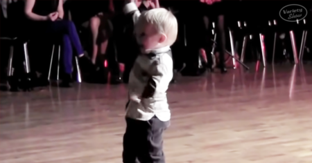 Toddler Hits Dance Floor To Perform His Favorite Elvis Hit Doing The King Proud