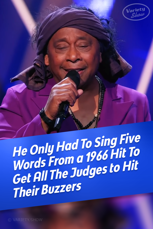 He Only Had To Sing Five Words From a 1966 Hit To Get All The Judges to Hit Their Buzzers