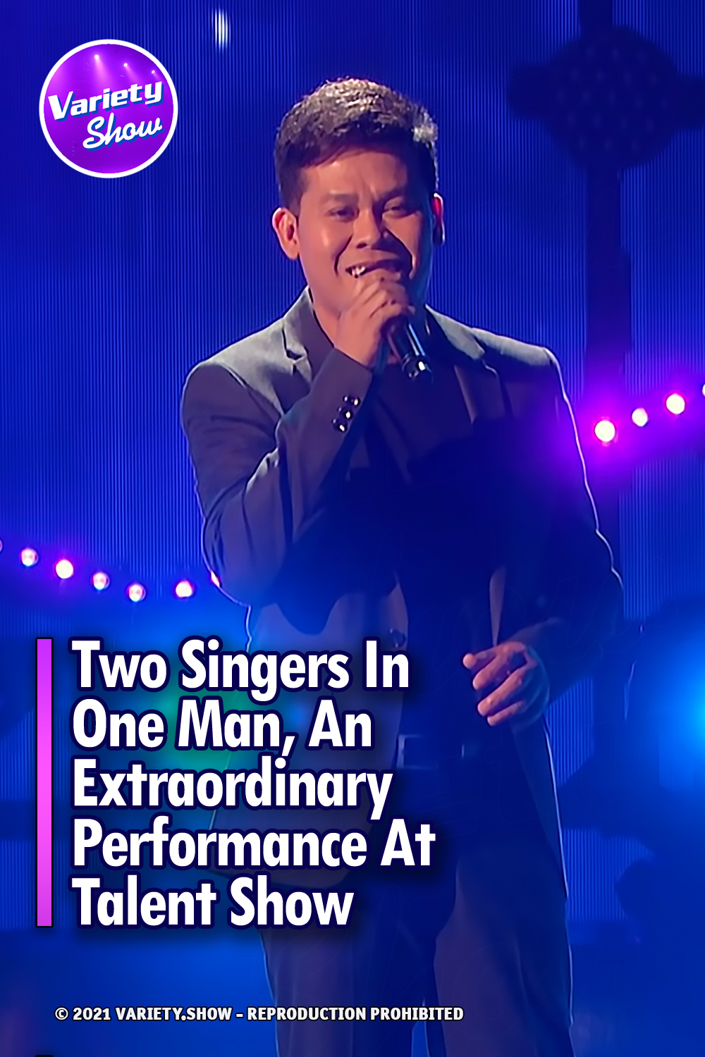 Two Singers In One Man, An Extraordinary Performance At Talent Show