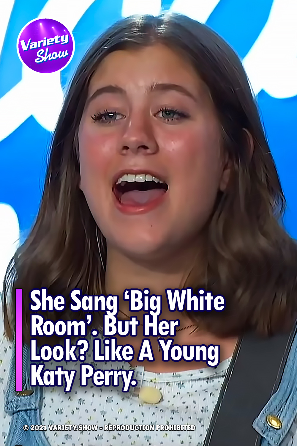 She Sang ‘Big White Room’. But Her Look? Like A Young Katy Perry.