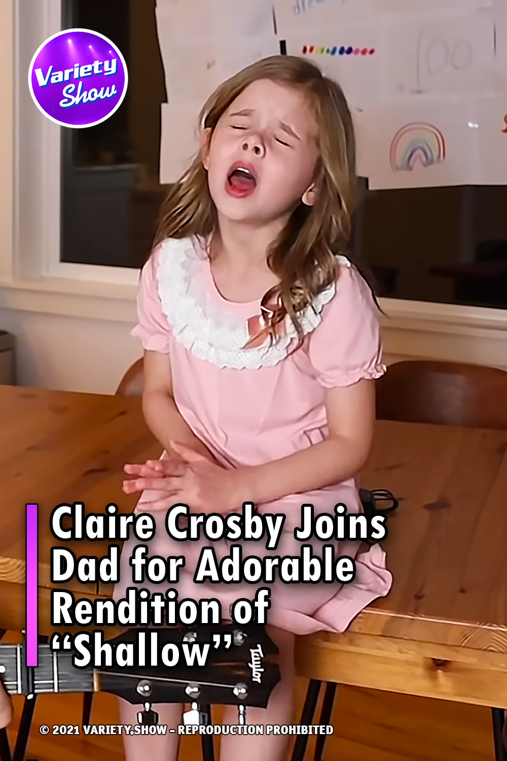 Claire Crosby Joins Dad for Adorable Rendition of “Shallow”