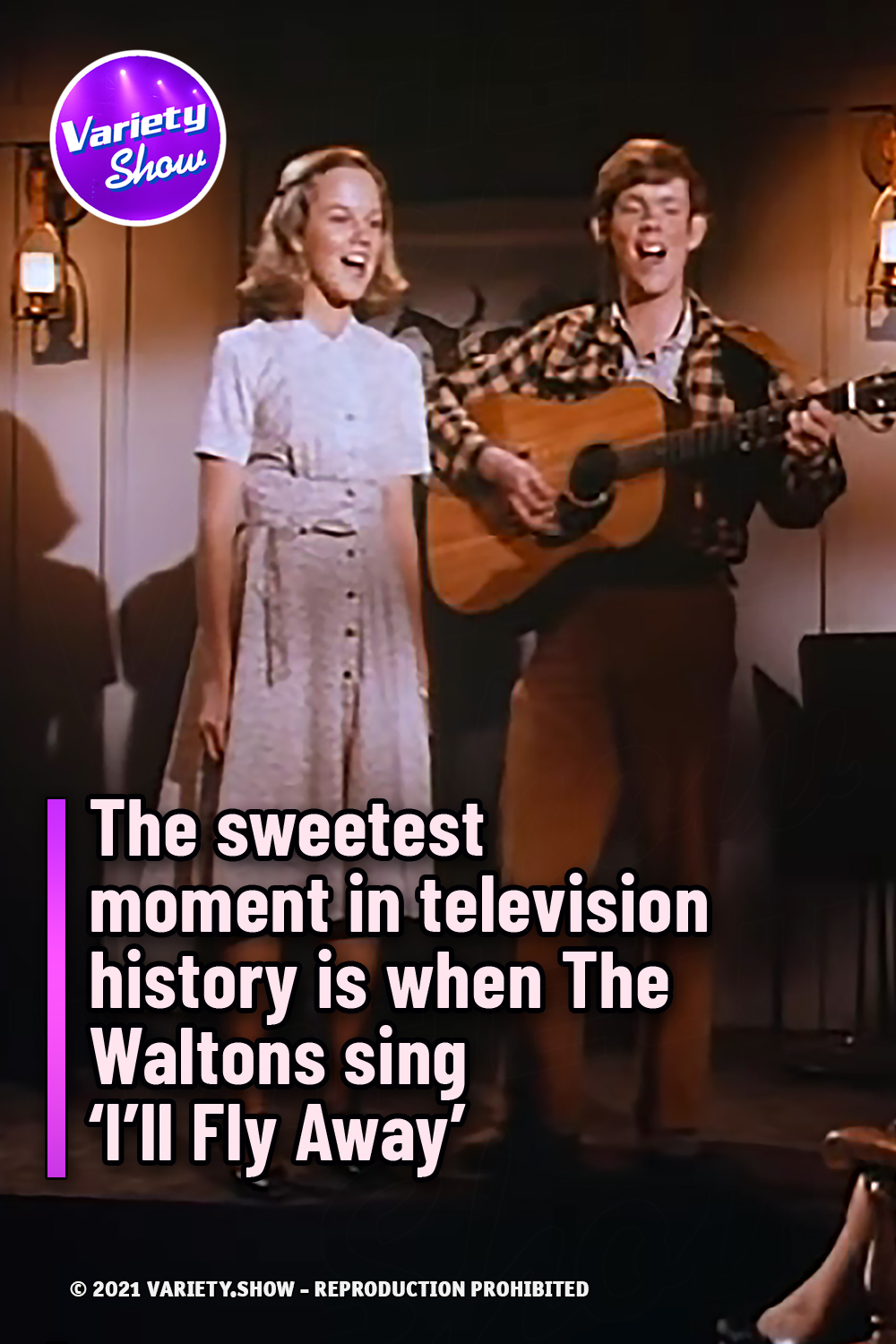 The sweetest moment in television history is when The Waltons sing ‘I’ll Fly Away’