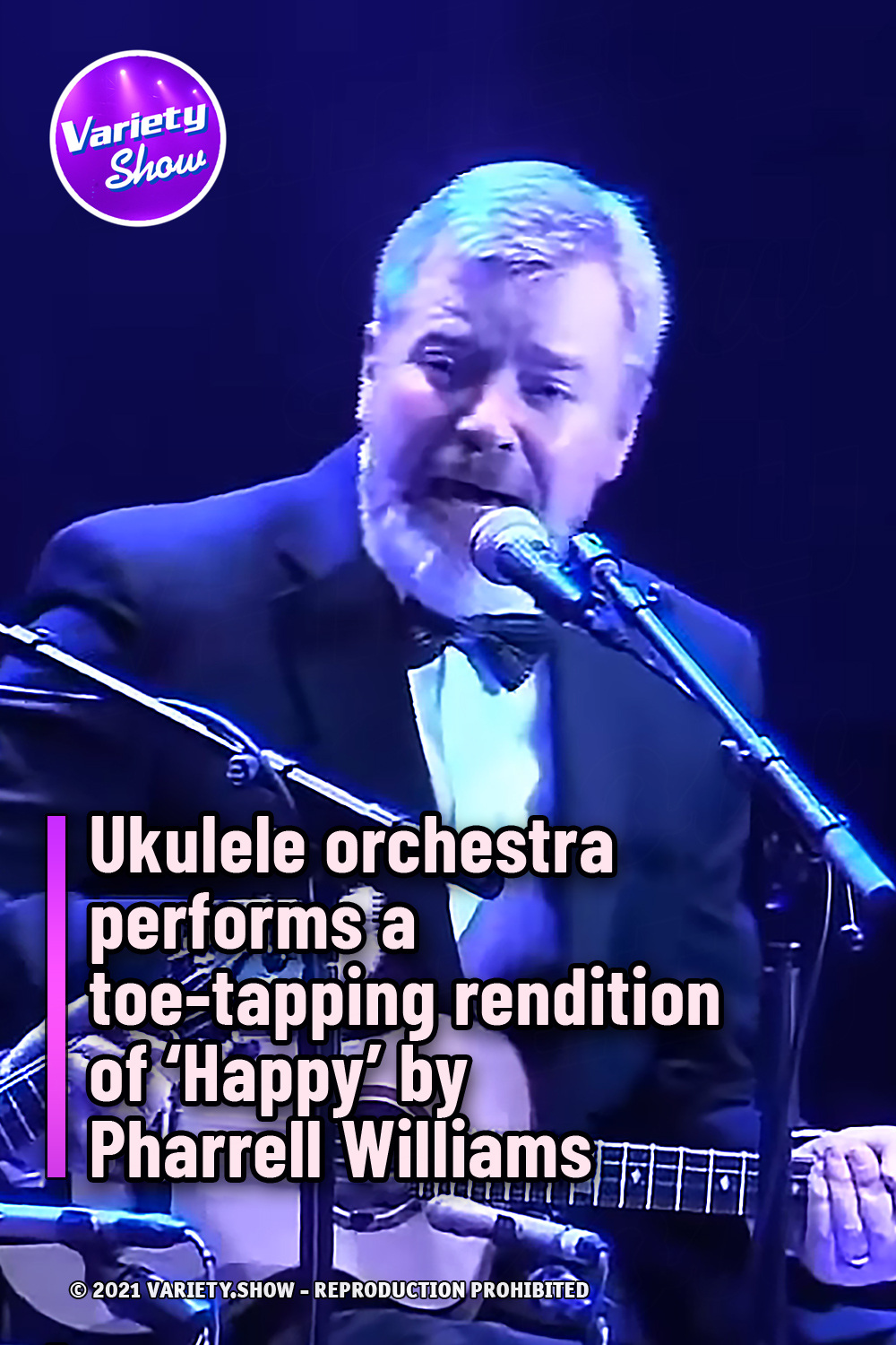 Ukulele orchestra performs a toe-tapping rendition of ‘Happy’ by Pharrell Williams