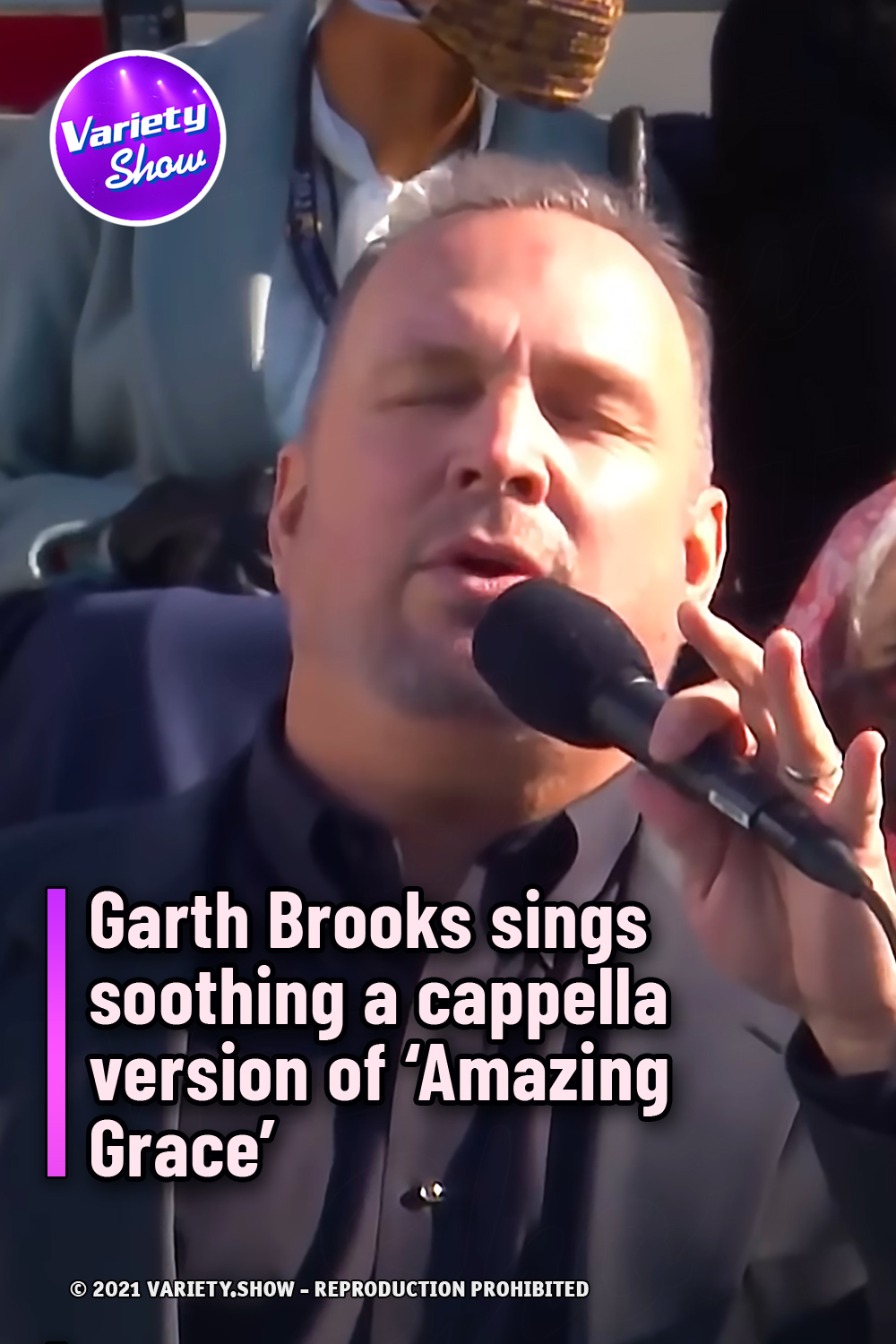 Garth Brooks sings soothing a cappella version of ‘Amazing Grace’