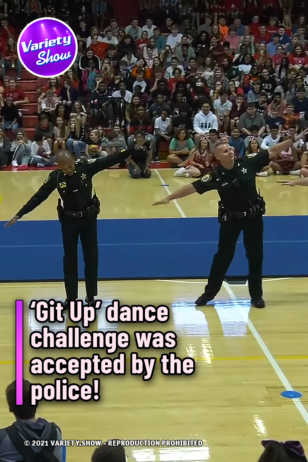 ‘Git Up’ dance challenge was accepted by the police!