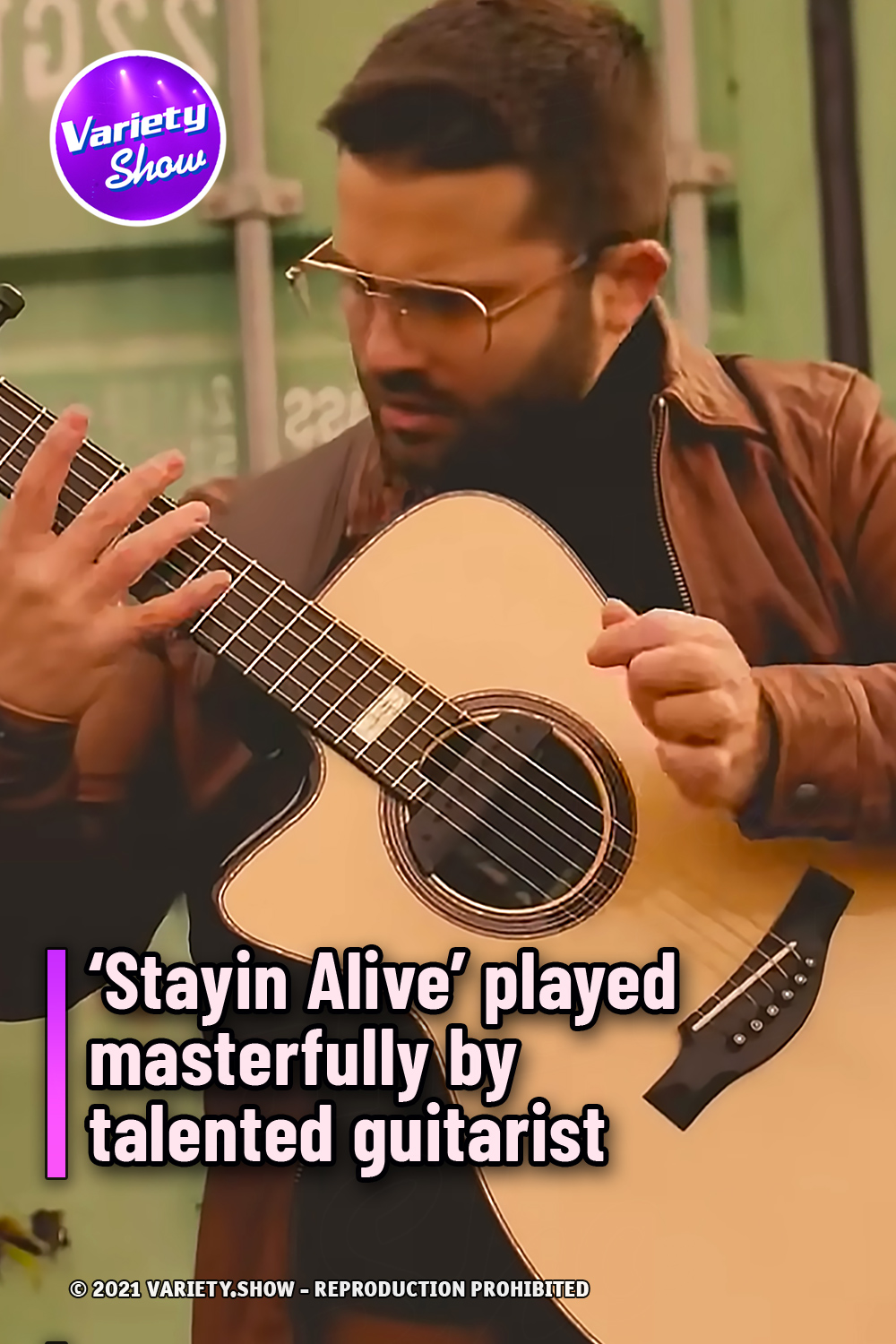 ‘Stayin Alive’ played masterfully by talented guitarist