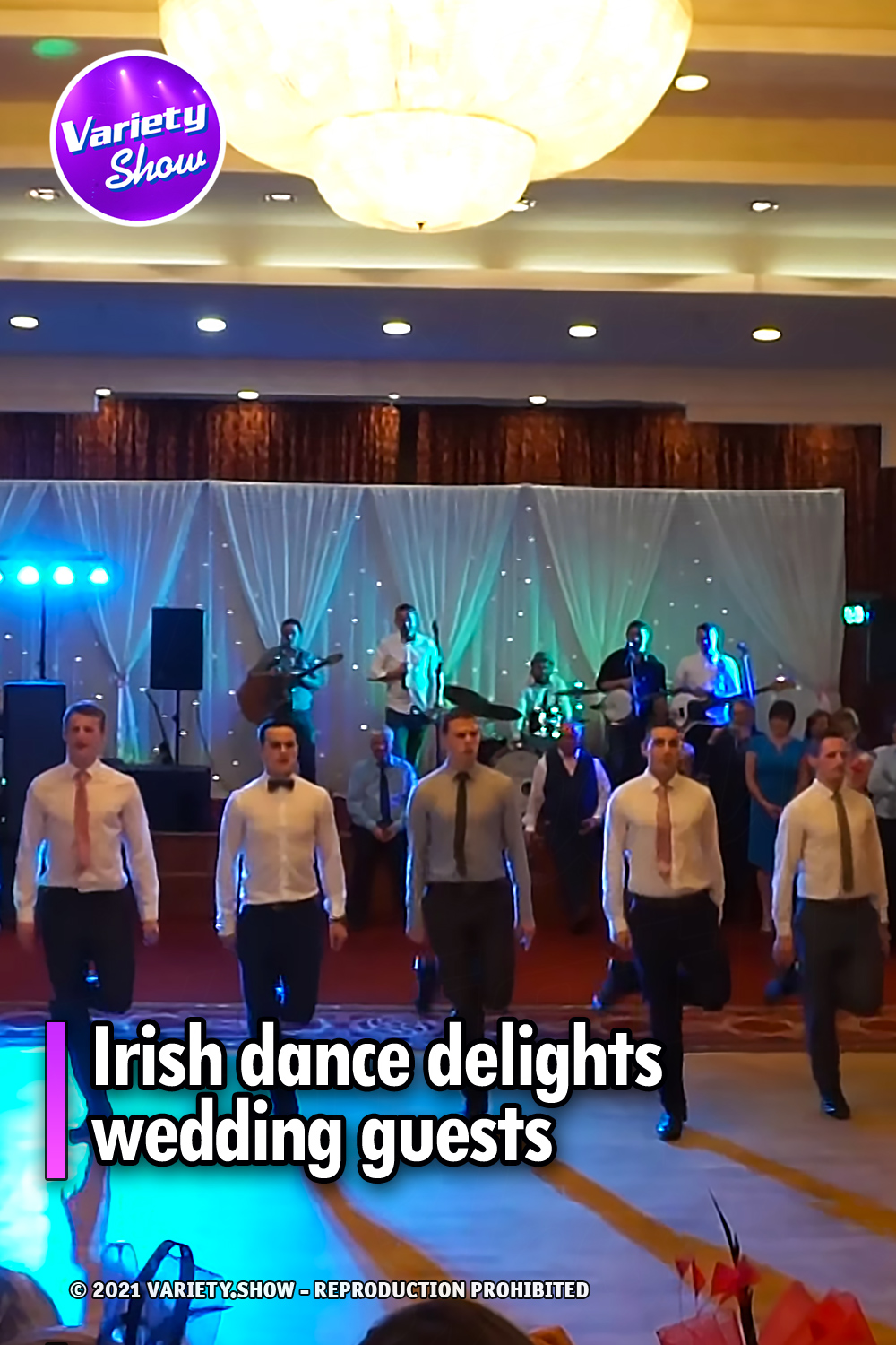 Irish dance delights wedding guests