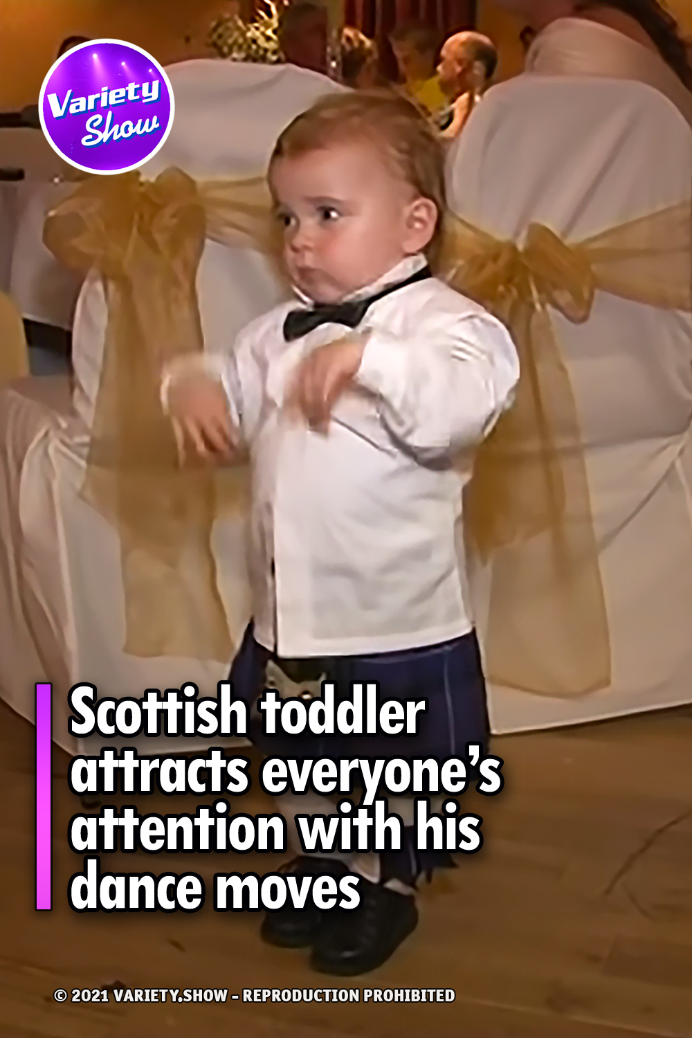 Scottish toddler attracts everyone’s attention with his dance moves